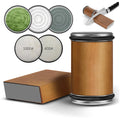 Whetroll rolling knife sharpener with magnetic angle base